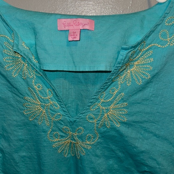 Lilly Pulitzer Elina Slub Tunic Size Medium - Picture 2 of 5